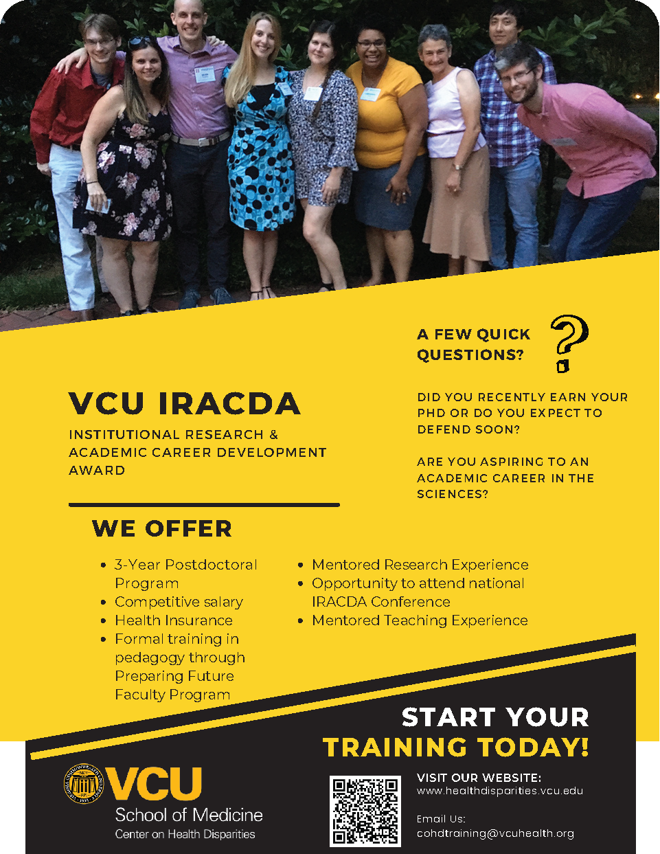 VCU IRACDA Program Flyer